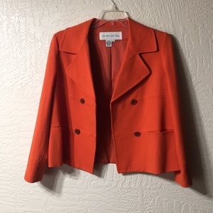 Orange blazer